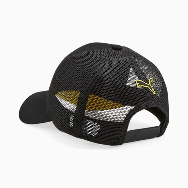 Porsche Legacy Unisex Motorsport Trucker Cap, PUMA Black, extralarge-AUS