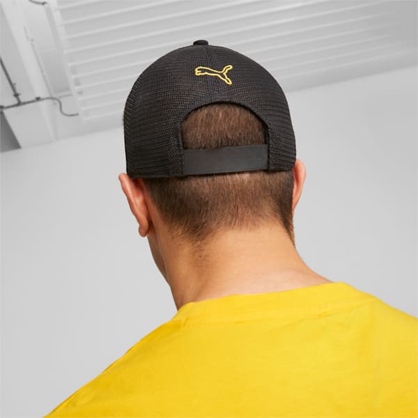 Porsche Legacy Trucker Cap, PUMA Black, extralarge