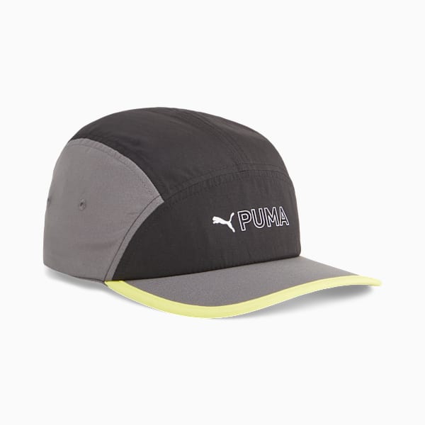 Gorra de entrenamiento, PUMA Black-Cool Dark Gray-Yellow Burst, extralarge