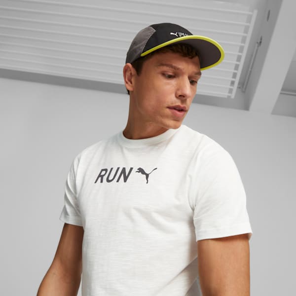 Training Cap, PUMA Black-Cool Dark Gray-Yellow Burst, extralarge