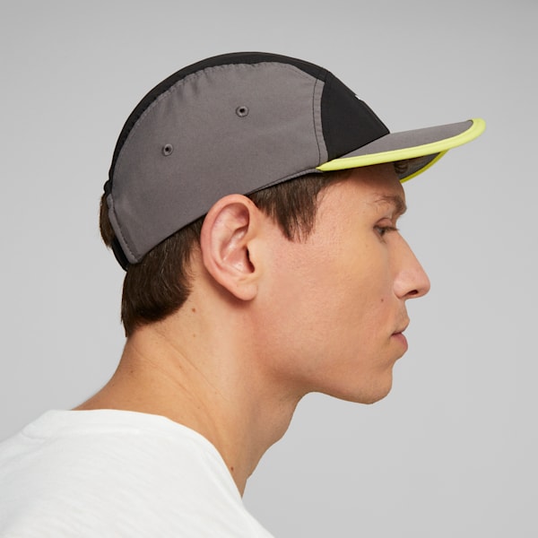 Training Cap, PUMA Black-Cool Dark Gray-Yellow Burst, extralarge