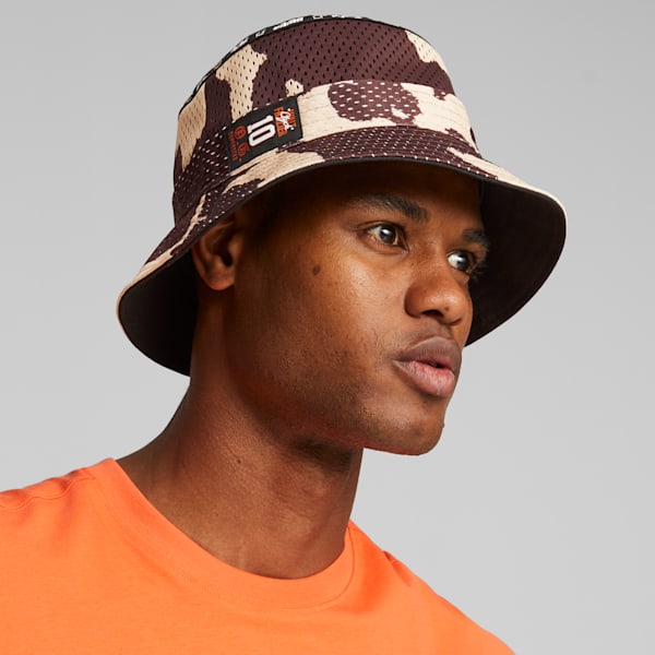 Clydes Closet Basketball Bucket Hat, PUMA Black, extralarge