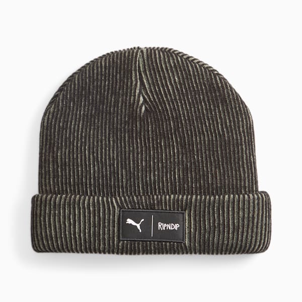 PUMA x RIPNDIP Beanie, PUMA Black-Eucalyptus, extralarge-IND