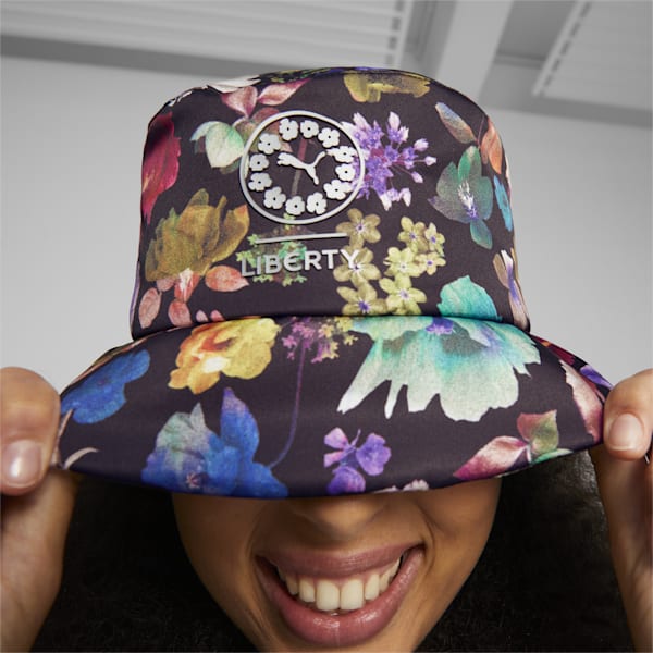 Sombrero de cubeta PUMA x LIBERTY, PUMA Black-Floral AOP, extralarge