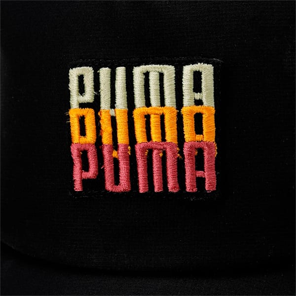 PUMA Summer Squeeze Logo Cap, PUMA Black-3 color logo print