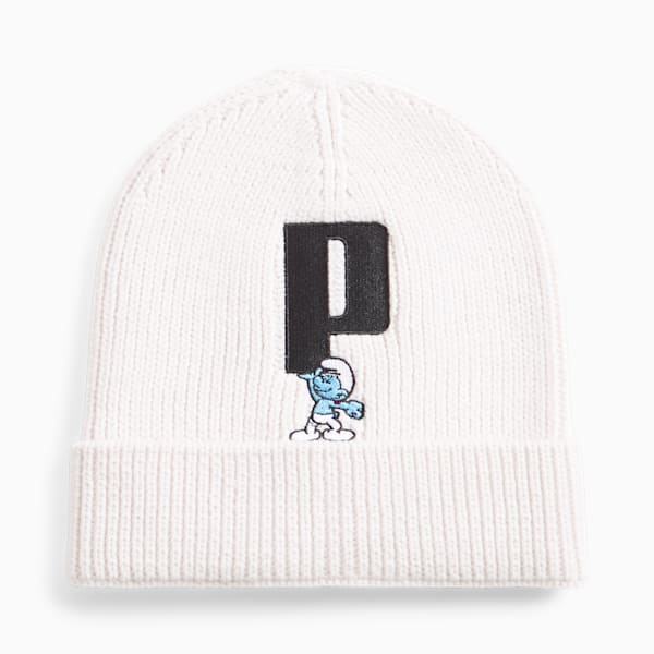 PUMA x THE SMURFS Youth Unisex Beanie, Warm White, extralarge-AUS