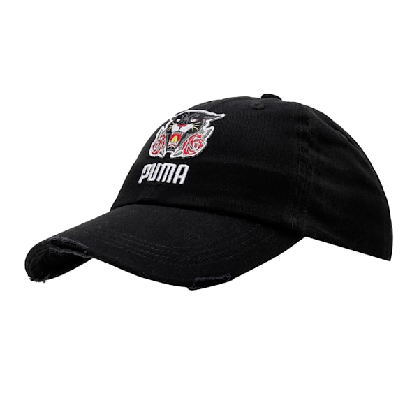 PUMAx1DER Stylised Unisex Cap, PUMA Black-AOP, extralarge-IND