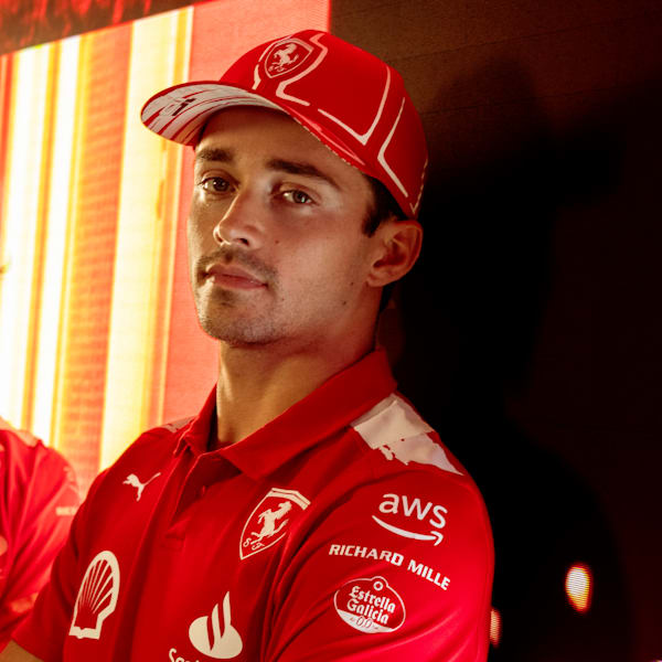 Gorra SCUDERIA FERRARI x JOSHUA VIDES Charles Leclerc, Rosso Corsa, extralarge