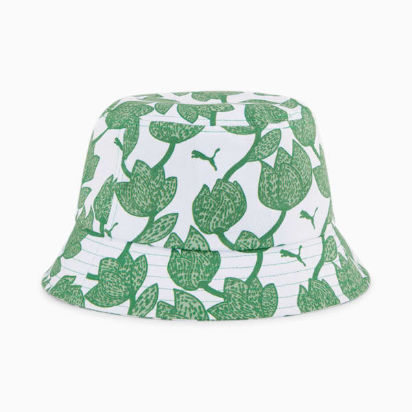 ESS Elevated Bucket Hat, PUMA White-Archive Green-AOP, extralarge