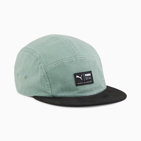 Skate 5 Panel Cap, Eucalyptus-PUMA Black, extralarge-IND