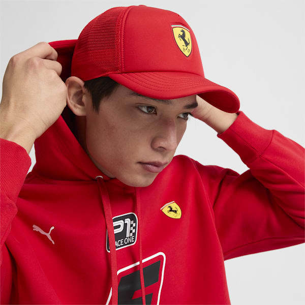Scuderia Ferrari Race Trucker Cap, Rosso Corsa, extralarge