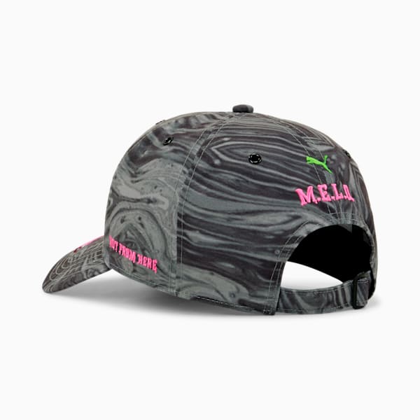 Gorra de baloncesto PUMA x LAMELO BALL LC, PUMA Black-KNOCKOUT PINK-AOP, extralarge