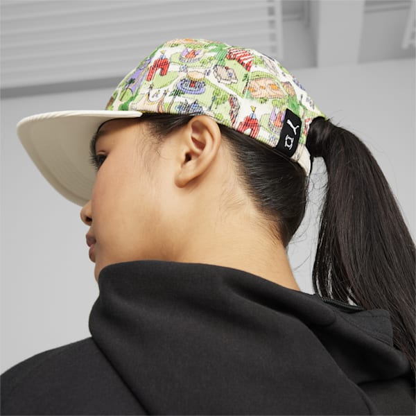 Players Edition Unisex Basketball Cap, Frosted Ivory-AOP, extralarge-IND