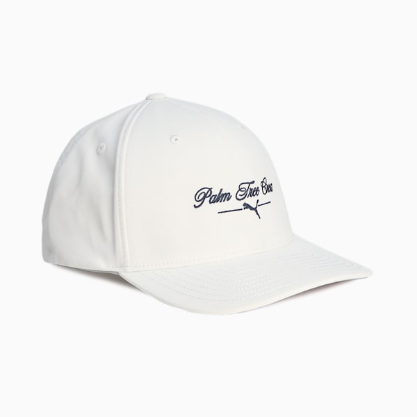 メンズ ゴルフ PUMA x PTC スクリプト テック キャップ, White Glow-Deep Navy, extralarge-JPN