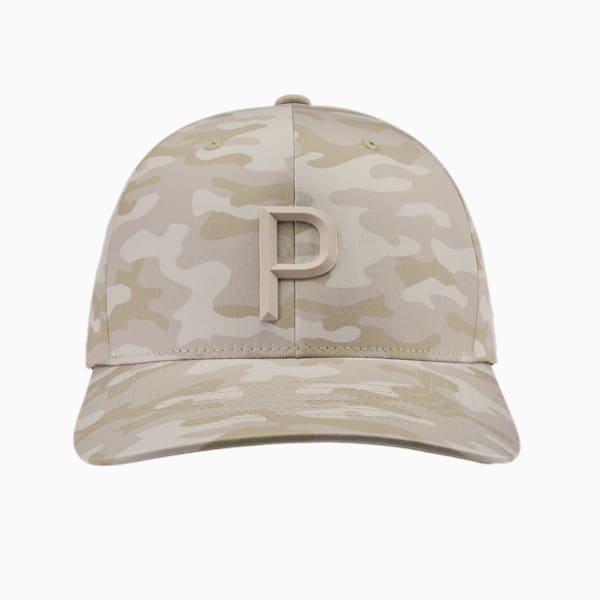 メンズ ゴルフ カモ テック P スナップバック キャップ, Prairie Tan-Alabaster, extralarge-JPN