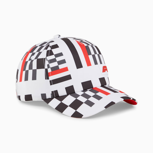 F1 Graphic Motorsport Unisex Baseball Cap, PUMA White-AOP, extralarge-IND