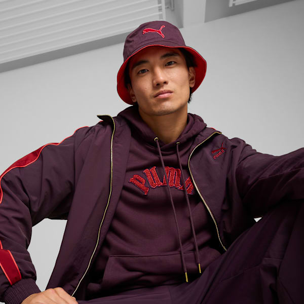 PLAY LOUD Bucket Hat, Midnight Plum, extralarge