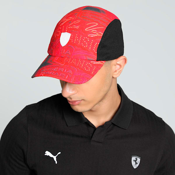 Scuderia Ferrari Race Neon Energy Motorsport Cap, PUMA Black-AOP, extralarge-IND
