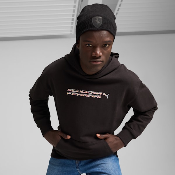 Scuderia Ferrari Style Beanie, Puma Black, extralarge