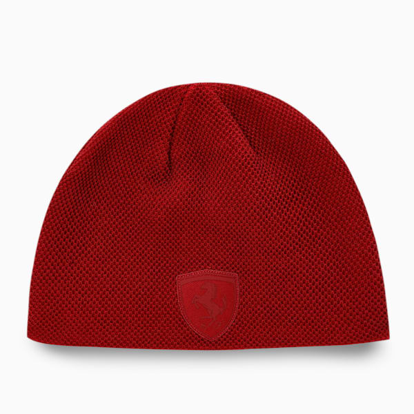 Scuderia Ferrari Style Motorsport Unisex Beanie, Intense Red, extralarge-IND