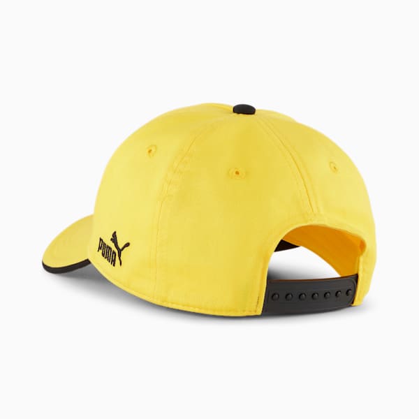 Borussia Dortmund ftblESSENTIALS Cap, Faster Yellow-PUMA Black, extralarge