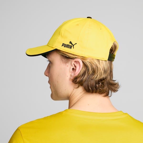 Borussia Dortmund ftblESSENTIALS Cap, Faster Yellow-PUMA Black, extralarge