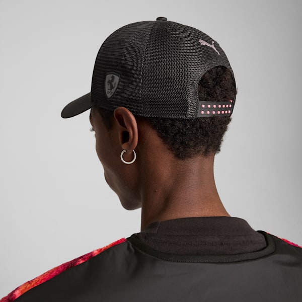 Scuderia Ferrari Neon Energy Trucker Hat, PUMA Black-AOP, extralarge