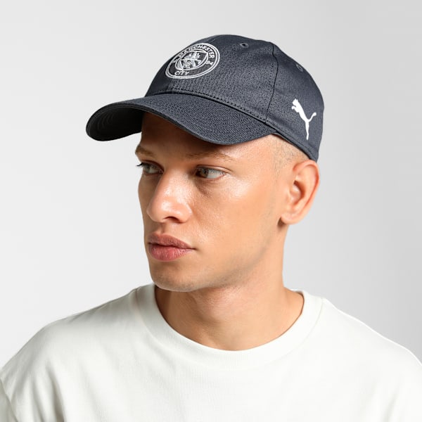 Manchester City ftblESSENTIALS Football Cap, Galactic Gray-PUMA White, extralarge-IND