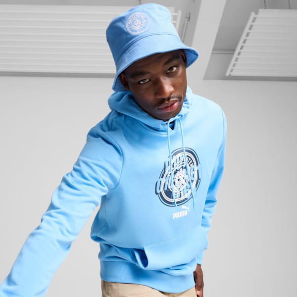 ユニセックス マンチェスターシティ FC ESS バケットハット, Team Light Blue-PUMA White, extralarge-JPN