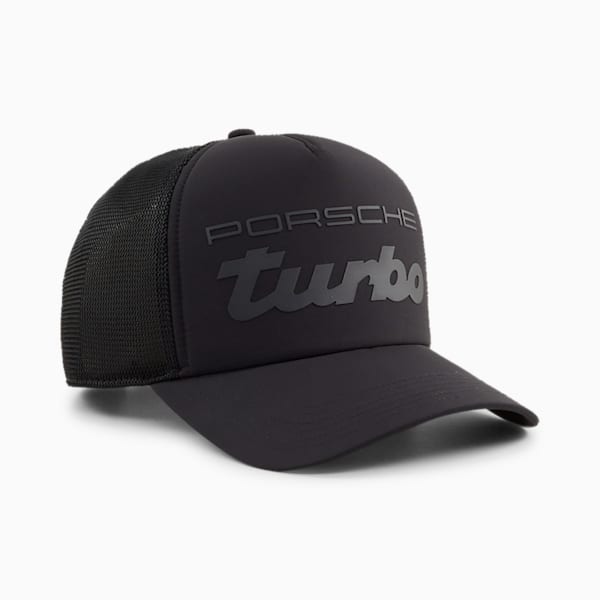 Porsche Legacy Trucker Cap, PUMA Black, extralarge