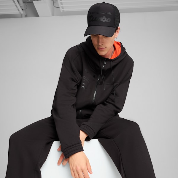 Porsche Legacy Trucker Cap, PUMA Black, extralarge