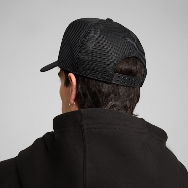 Porsche Legacy Trucker Cap, PUMA Black, extralarge
