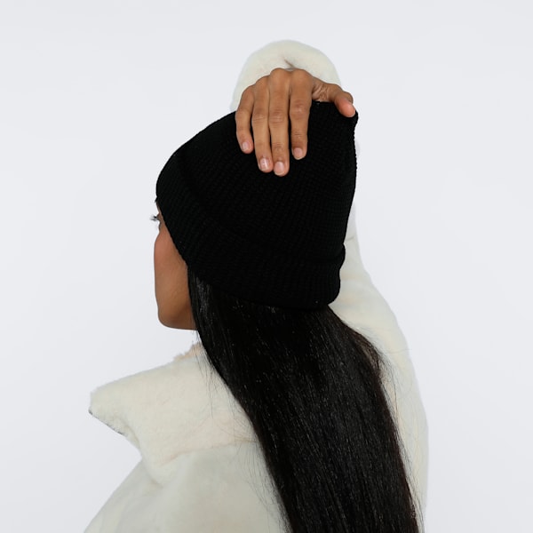 Classics Mid Fit Unisex Beanie, Puma Black, extralarge-IND