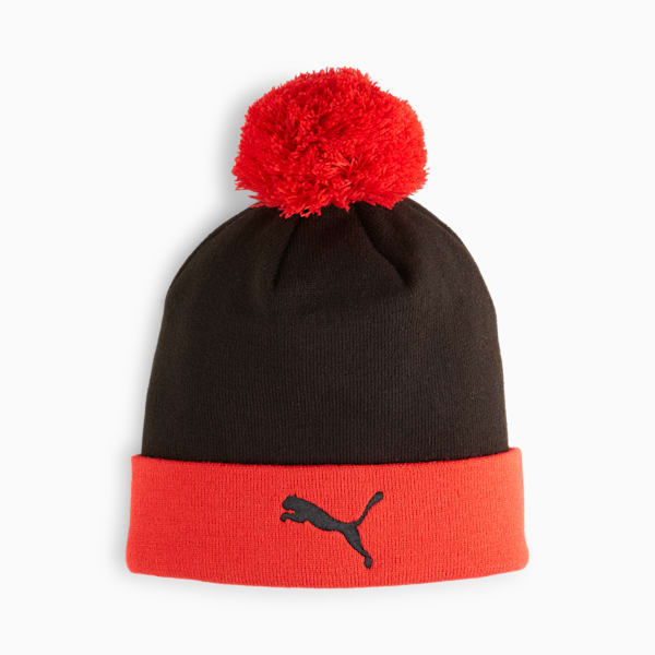ユニセックス ACミラン ESS ポムポム ビーニー, PUMA Black-For All Time Red, extralarge-JPN