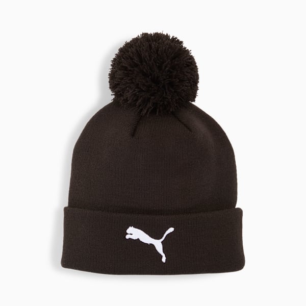 RB Leipzig ftblESSENTIALS Pom Pom Beanie, PUMA Black-PUMA White, extralarge-GBR