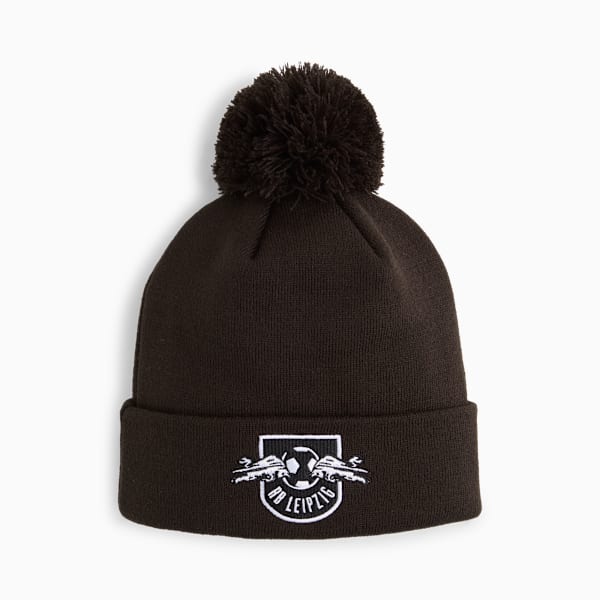 RB Leipzig ftblESSENTIALS Pom Pom Beanie, PUMA Black-PUMA White, extralarge-GBR