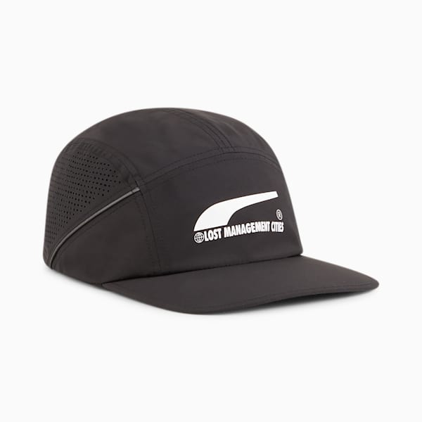 ユニセックス PUMA x LMC 5 パネルキャップ, PUMA Black, extralarge-JPN