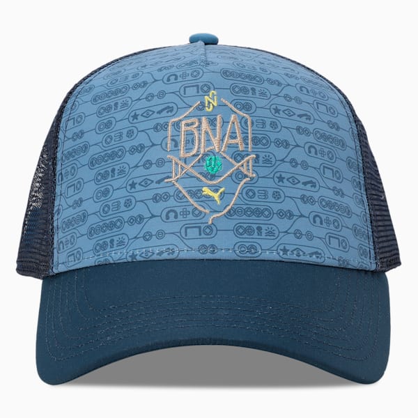 Neymar JR BNA Football Trucker Cap, Sailing Blue-Gold-Pelé Yellow, extralarge-IND