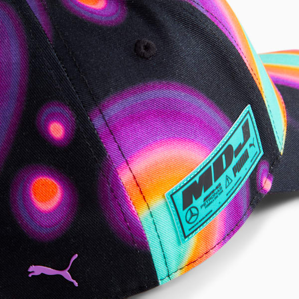 MAPF1 x MDJ Hamilton Baseball Cap, PUMA Black-AOP, extralarge-IND