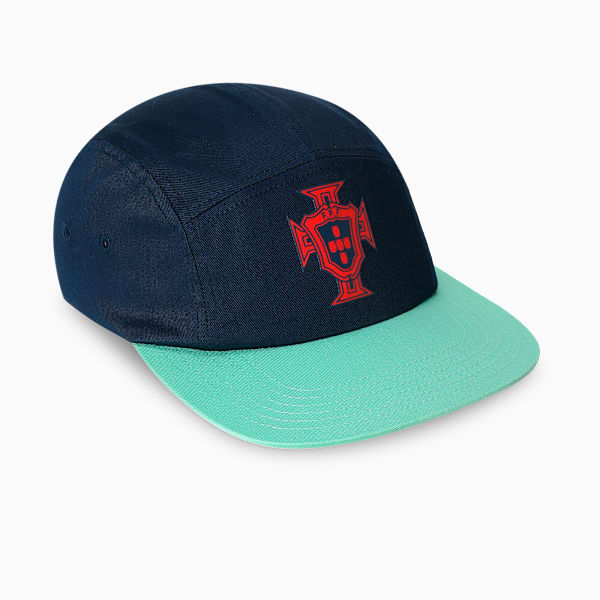 Portugal 5-Panel Football Cap, Persian Blue-Light Blue, extralarge-IND