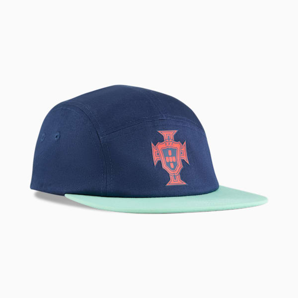ユニセックス サッカー ポルトガル代表 5 パネル キャップ, Persian Blue-Light Blue, extralarge-JPN