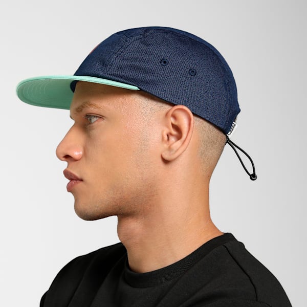 Portugal 5-Panel Football Cap, Persian Blue-Light Blue, extralarge-IND