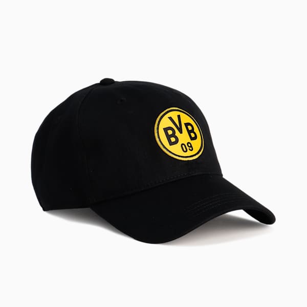 メンズ ドルトムント FTBL アーカイブ キャップ, PUMA Black-Faster Yellow, extralarge-JPN
