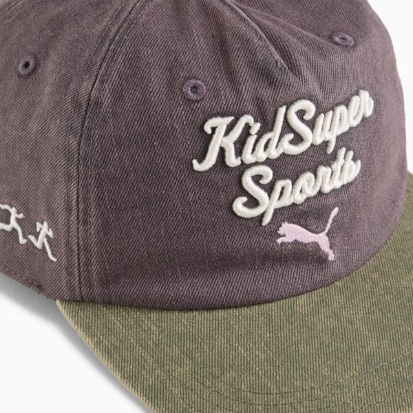 PUMA x KIDSUPER Baseball Cap, Dark Coal, extralarge