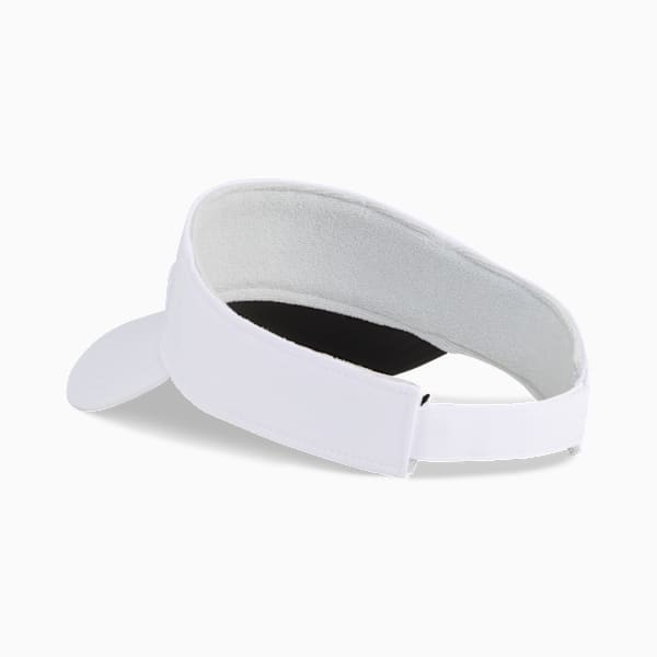 Sport Golf Visor Women, White Glow-PUMA Black, extralarge-GBR