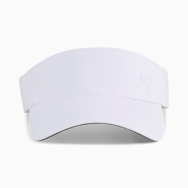 Sport Golf Visor Women, White Glow-PUMA Black, extralarge-GBR