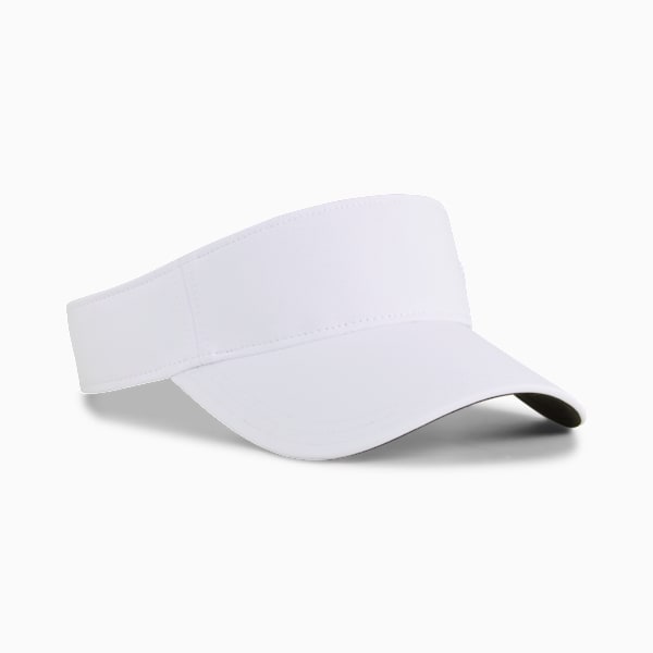 Sport Golf Visor Women, White Glow-PUMA Black, extralarge-GBR