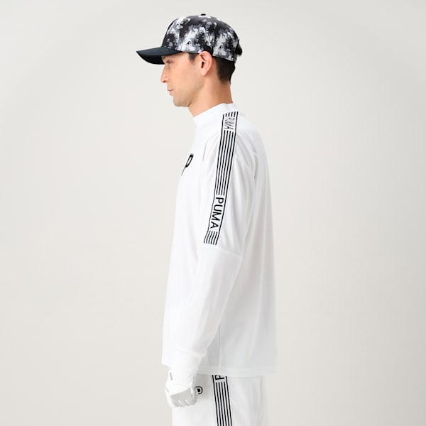 メンズ ゴルフ AOP Pロゴ キャップ, PUMA Black-White Glow, extralarge-JPN