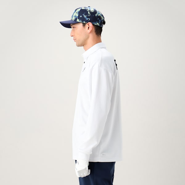 メンズ ゴルフ AOP Pロゴ キャップ, Deep Navy-Cool Cucumber, extralarge-JPN