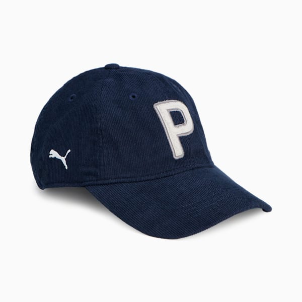 ウィメンズ ゴルフ Pロゴ コーデュロイ キャップ, Deep Navy, extralarge-JPN